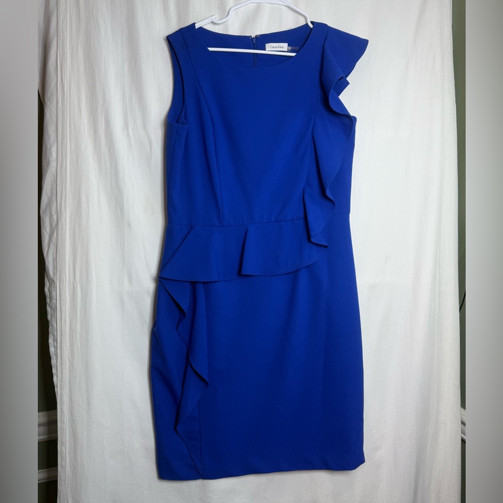Calvin Klein Royal Blue Midi Dress